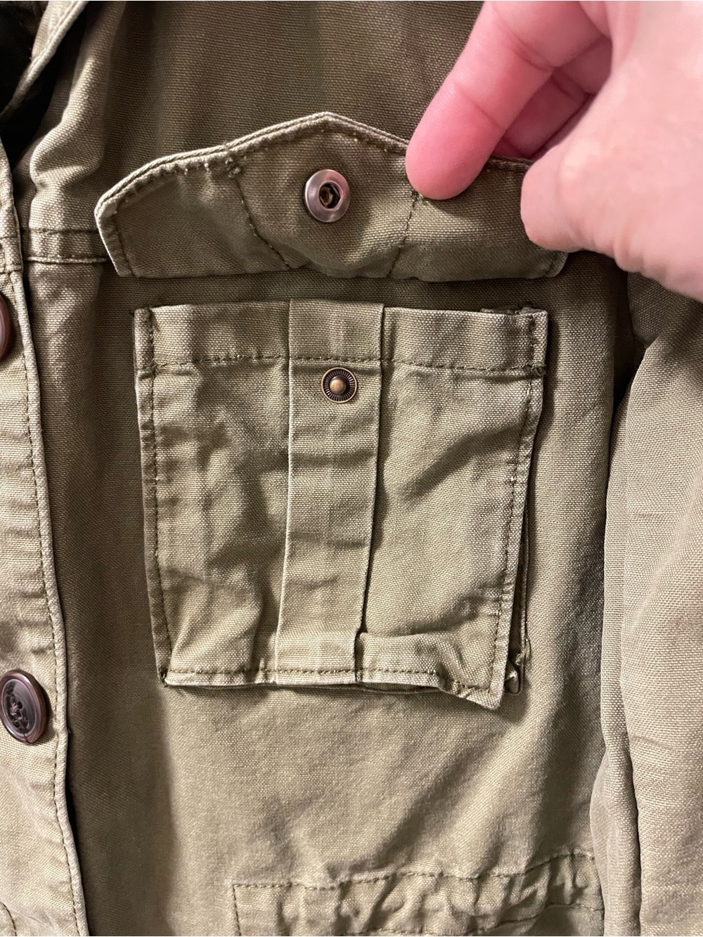 GAP Olive Green Women's Utility Jacket - Picture 6 of 11